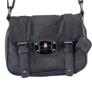 D-Fusion Vegan Crossbody Bag Matte Black Purse
